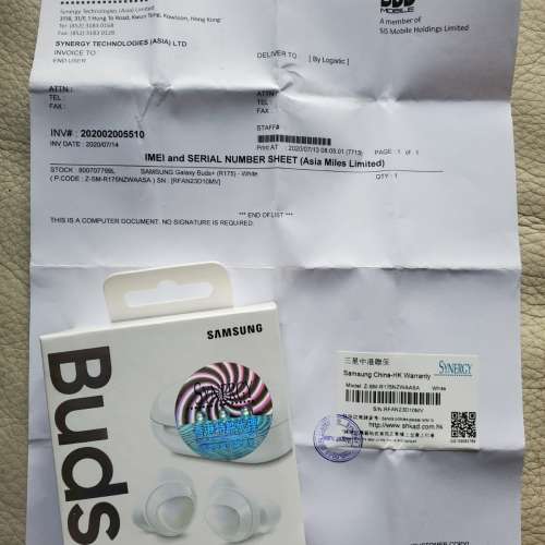 Samsung Buds+ 全新白色