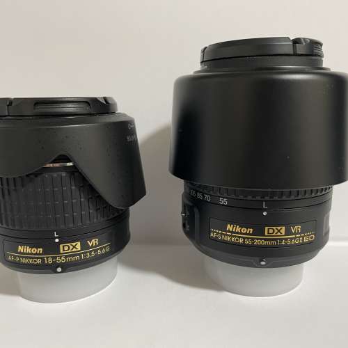 Nikon AFs 55-200 買一送一 AFp 18-55