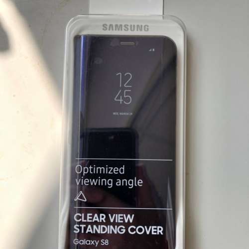 Samsung Galaxy S8 Clear View Standing Cover Violet 透視感應皮套(立架式) 紫色