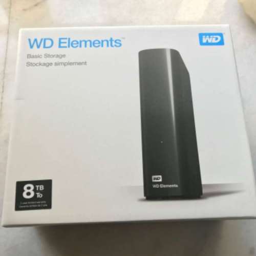 全新 Western Digital WD Elements Desktop 8TB (USB 3.0) 外置硬盤 external HDD ...