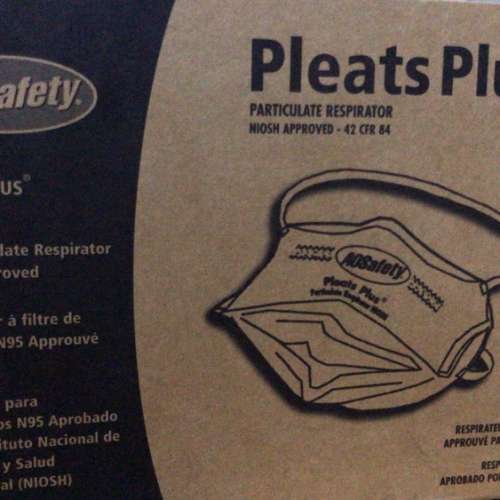 AOSafety Pleats Plus N95醫療用外科口罩 (50件裝) 二手或全新防疫用品, 其它