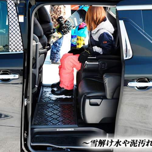 日本 DAD 汽車用防水防污地毯地膠中排後座專用後排乘客 ALPHARD VELLFIRE 30系 STE...