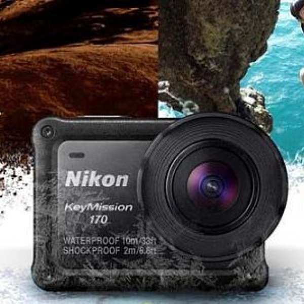 全新水貨 Nikon Keymission 170 Action Cam 4K 防水 藍牙 WiFi 全套有盒 靚過 gopr...