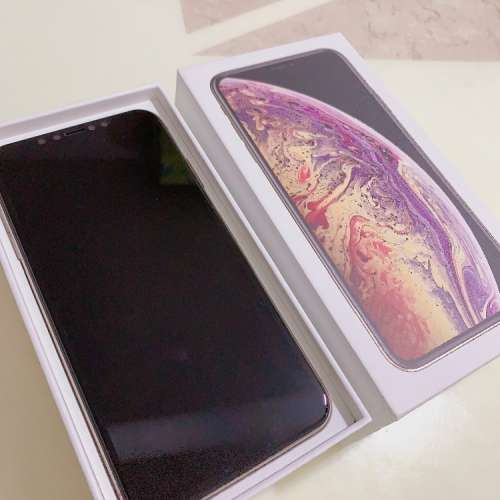 98% 新 港行 iphone XS MAX 256GB 金 全套齊，有保養