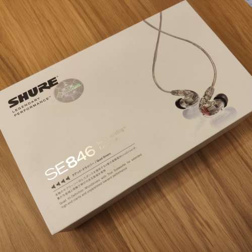 Shure SE846 耳機 + Whiplash Audio TWcu MMCX 3.5mm 4芯銅線
