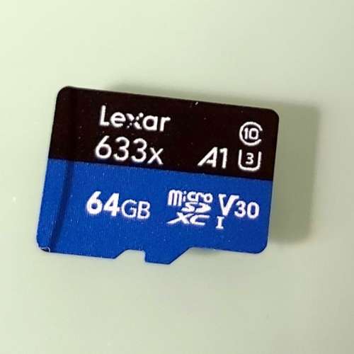 Lexar 64GB 633x microSDXC, 99% New