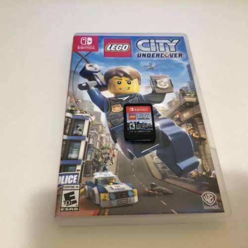 switch lego city undercover, 9成新，英文版，銅鑼灣地鐵站交收