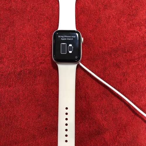 99%New Apple Watch S4 44MM (紅點4G-LTE+GPS版) 白色 香港行貨 AppleCare+ 2020年...