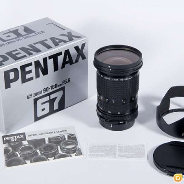 Pentax 67 SMC 90-180mm F5.6鏡頭連包裝盒