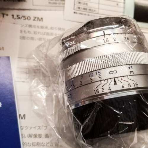 Zeiss Sonnar ZM 50 F/1.5 (全新購於2月) $6200 Leica M