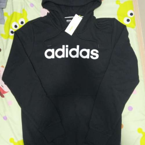 全新adidas neo m ce hdy hoodie Size M 衛衣 sweater logo 黑色 black