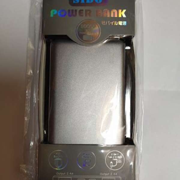 Sido power bank 10000mAh Polymer Battery 2 in 1 Type C & Micro