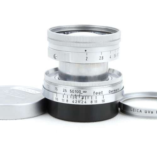 EX+ Leica Summicron L 50mm F/2 L39 Mount Radioactive NO.111xxxx w/ Filter