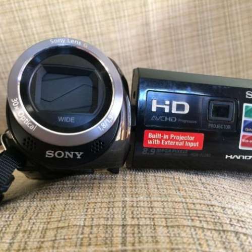 SONY HDR-PJ380高清數碼攝錄機(帶投影機功能)30X光學防抖G鏡頭/廣角/內置16GB/觸控...