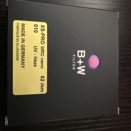 B+W 62MM 黑盒超薄 MRC NANO XS-PRO FILTER