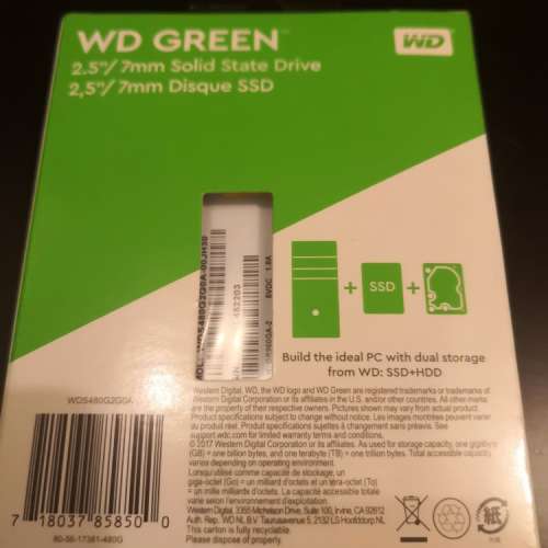 WD GREEN 480GB SSD