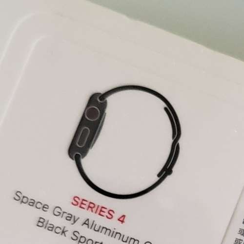 全新未開封 APPLE WATCH SERIES 4 44MM (GPS+CELLULAR) 黑色 運動錶帶