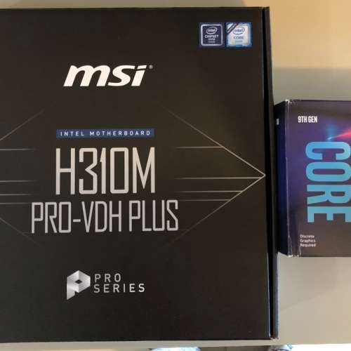 MSI H310M PRO-VDH+ i3 9100f