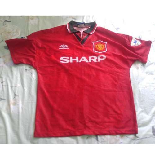 曼聯 1994-96 主場球衣 Manchester United Home Shirt Made In England Umbro 英國...