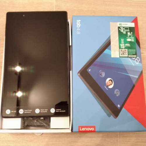 全新 Lenovo TAB 4 8" 2GB+16GB LTE版 黑色 行貨 (TB-8504X)