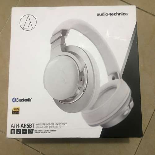 全新連盒 Audio Technica ATH-AR5BT Silver 藍芽 頭戴式耳機 (只開箱拍照)