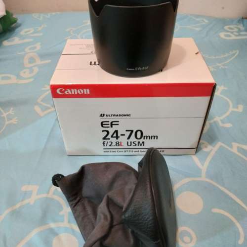 Canon 24 70 mm 淨盒副廠罩及袋