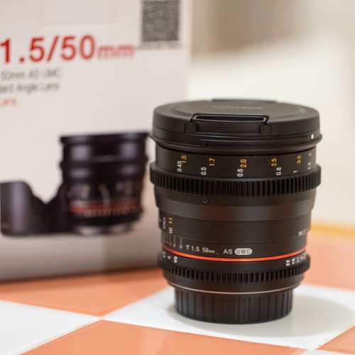 95新 Samyang 50mm T1.5 VDSLR AS UMC for Canon 電影鏡