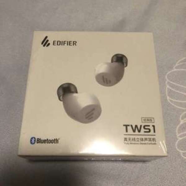 Edifier TWS1 真無線藍芽耳機 (高通 5.0, aptx, 24小時，IPX5, 觸控）
