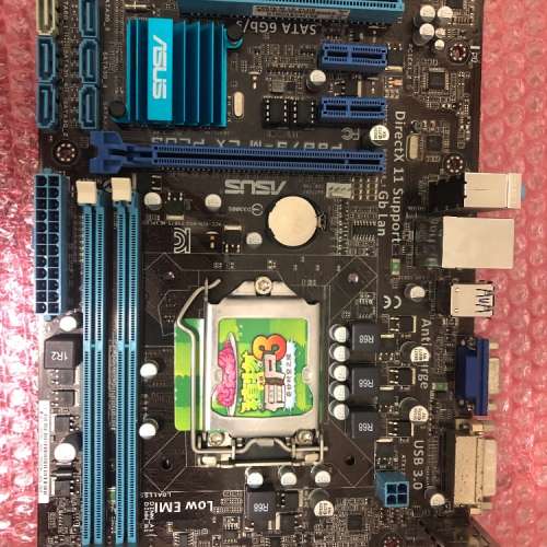 有問題 ASUS P8B75-M LX PLUS B75 DDR3 USB3 LGA1155 MATX MB