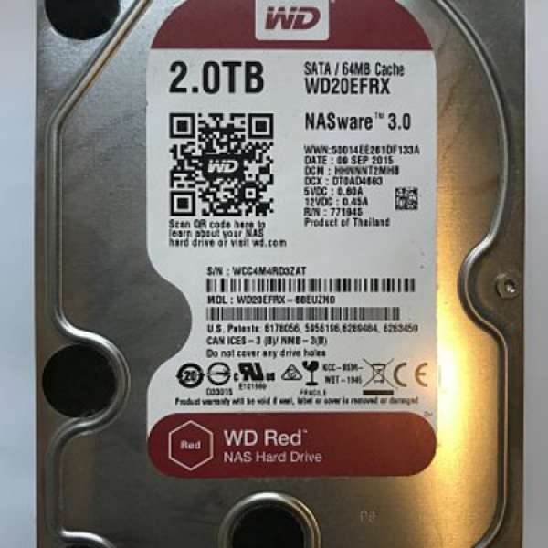 WD Red NASware WD20EFRX 2TB Harddisk
