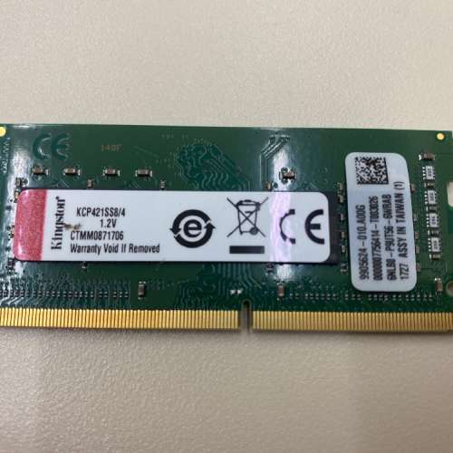 Kingston 4GB DDR4 KCP421SS8/4 Laptop Memory RAM PC4 2133MHz 260-pin