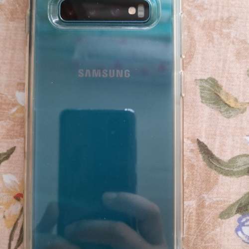 出售 99% New冇花新機一樣行貨有單保養到09-2020 Samsung S10 plug  幻鑽綠 (8GB+1...