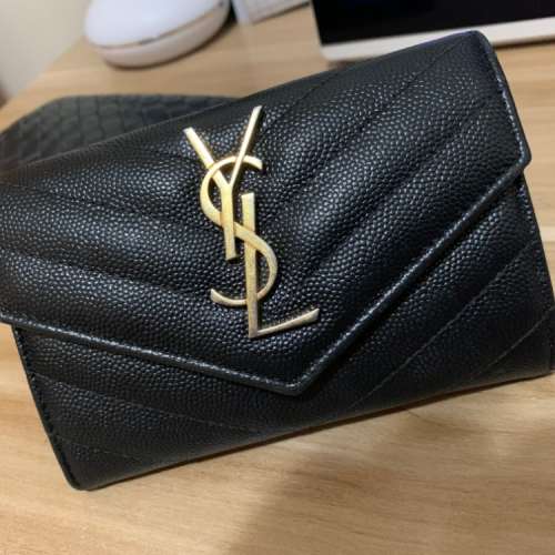 Ysl Card Holder wallet 銀包 卡片套 荔枝皮