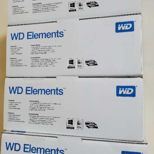 全新Western Digital WD Elements Desktop 12TB (USB 3.0) 外置硬盤ext