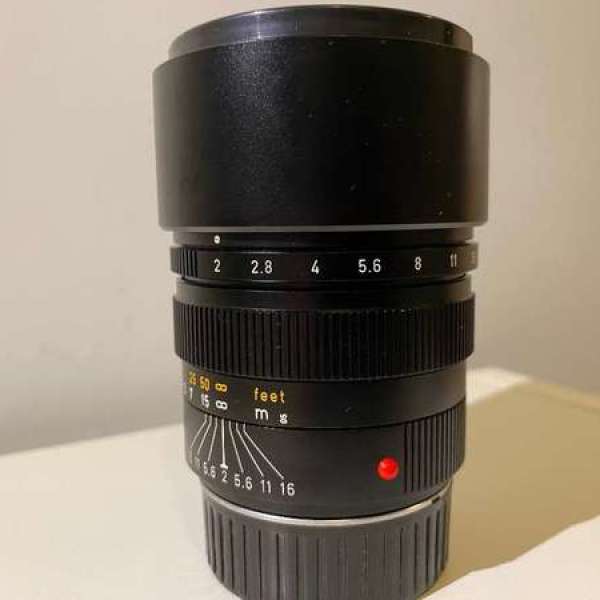 leica 90mm f2 summicron m E55 pre asph apo  built-in hood