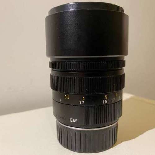 leica 90mm f2 summicron m E55 pre asph apo  built-in hood