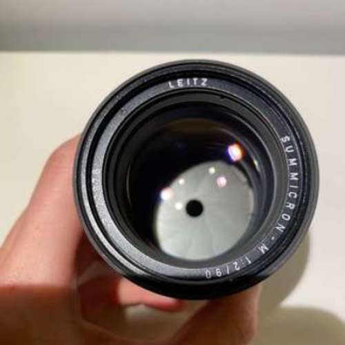 leica 90mm f2 summicron m E55 pre asph apo  built-in hood