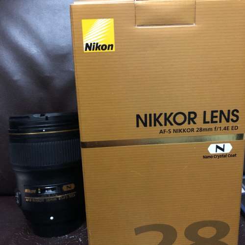 極新 全套有盒 Nikon 28mm F1.4 E Nano