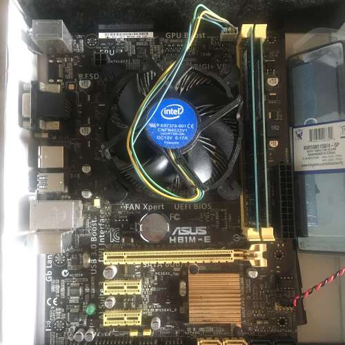 i3 4160 + Asus h81m-e + 4gb ram*2