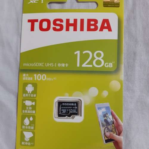 全新 Toshiba 東芝 128GB Mirco SD Card 100MBs