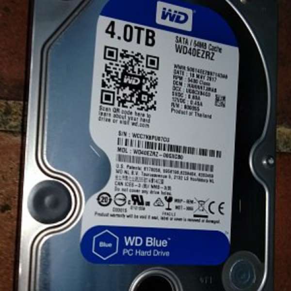 WD40EZRZ 4TB 硬碟 (不設退換)