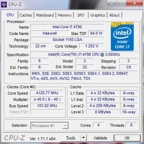 i7 4790 CPU