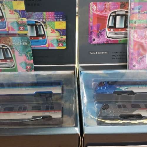 港鐵 東涌線 及 機場快線 模型 連紀念車票(共兩套)