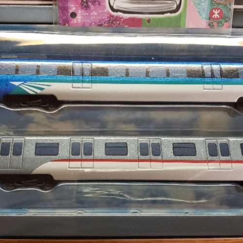 港鐵 東涌線 及 機場快線 模型 連紀念車票(共兩套)