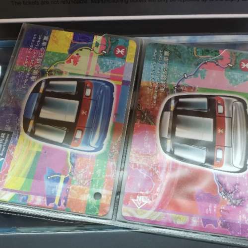 港鐵 東涌線 及 機場快線 模型 連紀念車票(共兩套)