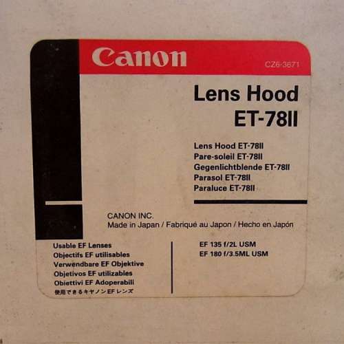 ET-78II  for EF 135mm and EF 180mm