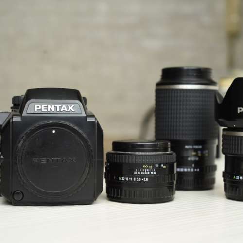 Pentax 645N+45mm f2.8+75mm f2.8+200mm f4(一套賣)