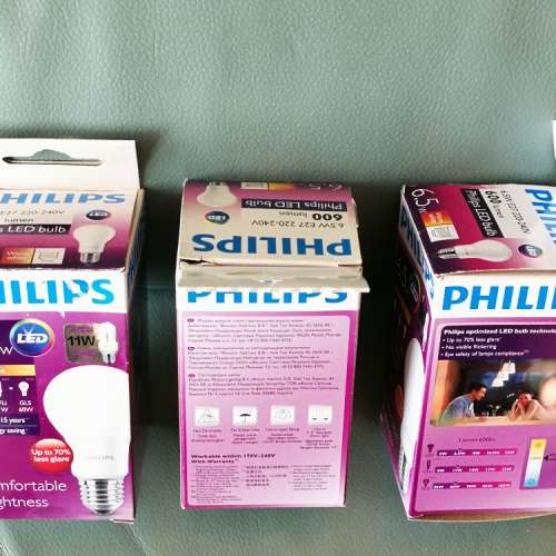 Philips 飛利浦  LED燈泡，燈膽，慳電膽
