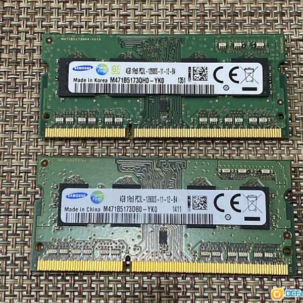 99% New 4GB DDR3L NoteBook Ram M471B5173DB0-YK0