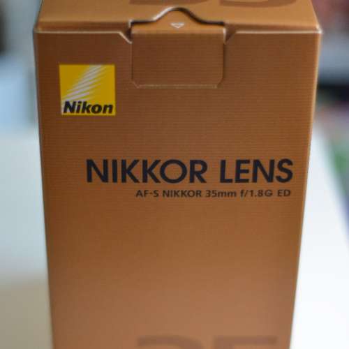 Nikon AF-S 35mm f1.8G ED 99% new